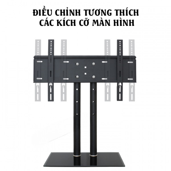 Chân Đế Tivi Đa Năng E607 - Mặt Kính Cường Lực cho tivi từ 40-65 inch - 4